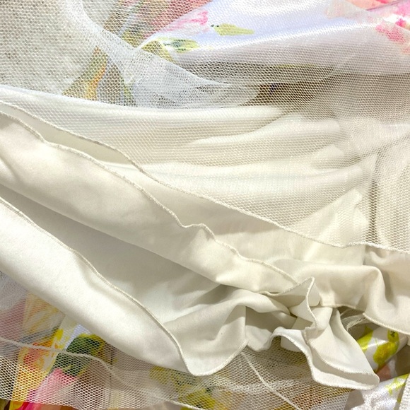 CITY STUDIO BRAT GIRL SUMMER FLORAL HIGH LOW CHIFFON MAXI SKIRT Size 7 E… - Picture 10 of 12